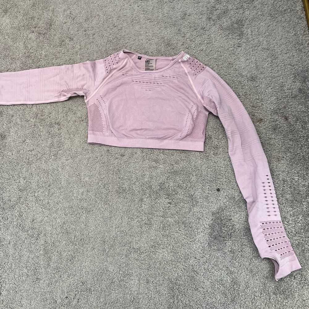 Gym Shark Long Sleeve Dry Crop